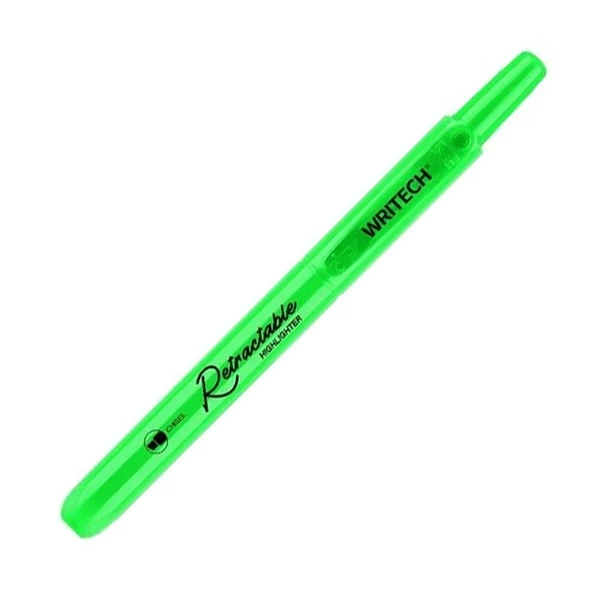 WRITECH W-805S BASMALI FOSFORLU KALEM NEON YEŞİL - 12'Lİ KUTU - 2
