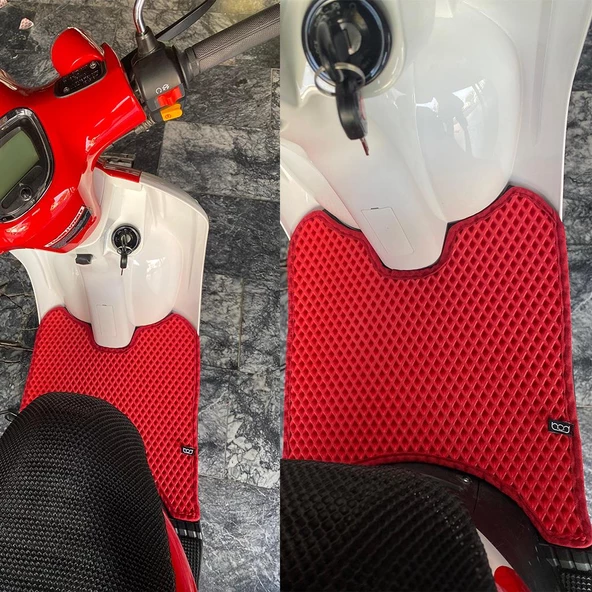 Bod Mondial Turismo 50cc Motor 3D Havuzlu Paspas Kırmızı - Resim 2