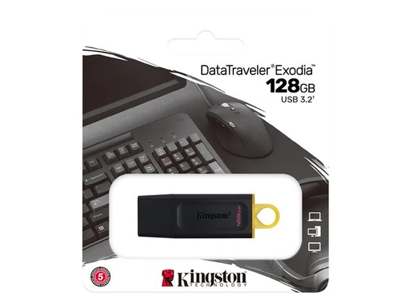 Kingston DTX/128 128GB USB3.2 Gen.1 Datatraveler Exodia USB Flash Bellek DTX 128 - 4