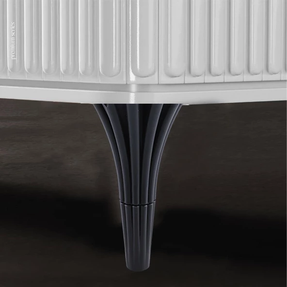 Konsol Mobilya Kanepe Koltuk Tv Ünitesi Baza Ayağı Orta Sehpası Ayak Ayakları 16 cm Siyah - Resim 8