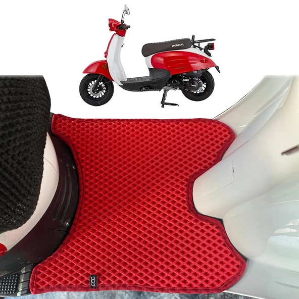 Bod Mondial Turismo 50cc Motor 3D Havuzlu Paspas Kırmızı ürün görseli