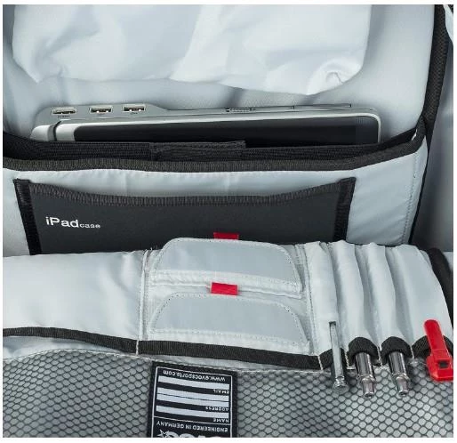 Evoc Commuter18 Litre Bisiklet Çantası 101793 Sırt Ofis Çantası Arka Işık Bağlantılı Çanta Mavi - 5