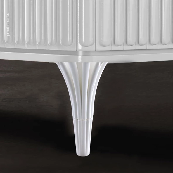 Mobilya Kanepe Koltuk Konsol Tv Ünitesi Baza Ayağı Orta Sehpası Ayak Ayakları 16 cm Beyaz - Resim 8