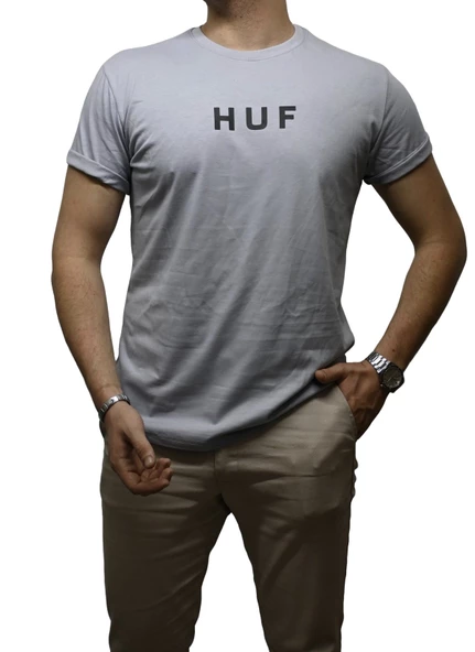 Baskılı HUF T-Shirt - 7