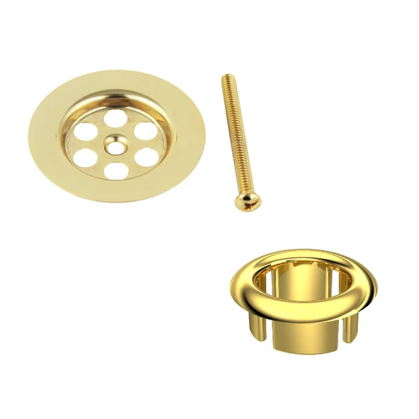 FKN Altın Lavabo Süzgeci ve Su Taşma Yüzüğü