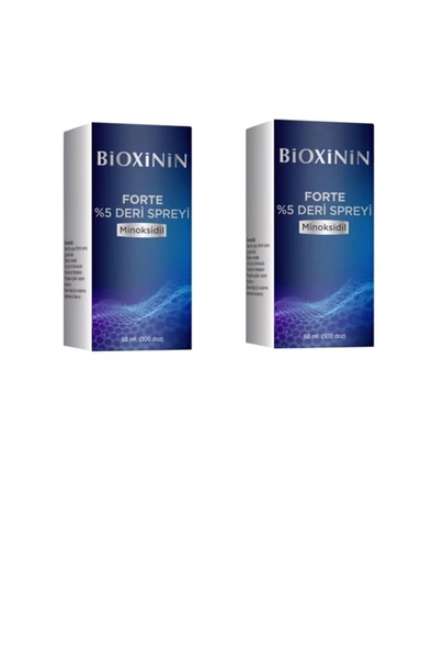 Bioxinin Forte  %5 Deri Spreyi 2 Adet YENİ AMBALAJ