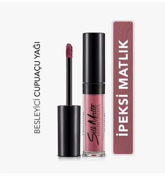 Flormar Silk Matte Liquid Lipstick Likit Ruj 010 Tender Terra - 2