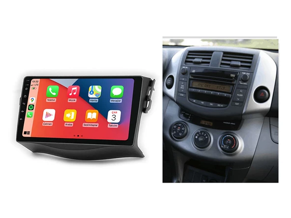Toyota RAV4 Multimedya (2007-2012) 8 GB RAM 128 GB Hafıza 8 Çekirdek Navigatör Premium Series - Resim 9