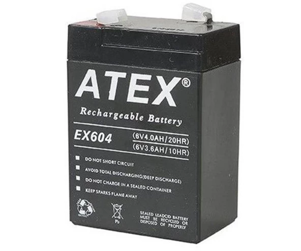 ATEX 4715625874313 Atex LT-44 4V 4.4AH Fener Aküsü