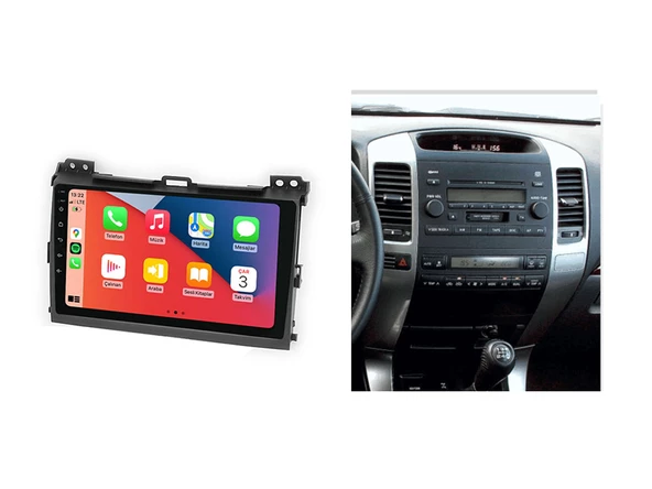 Toyota Prado Multimedya (2004-2009) 3 GB RAM 32 GB Hafıza 4 Çekirdek Newfron - Resim 9