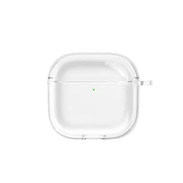 KNY Apple Airpods 4 İçin Şeffaf Askılı Sert Mika Airbag-14 Kılıf Şeffaf