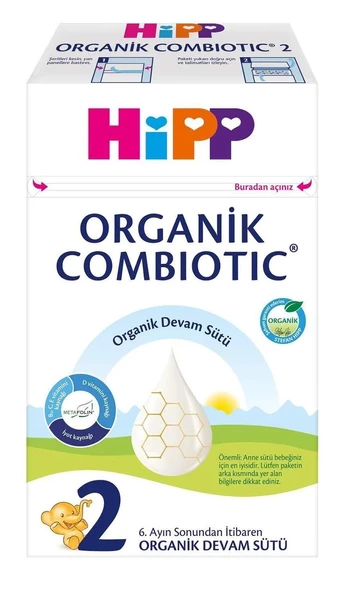 Hipp 2 Organik Combiotik Devam Sütü 600 gr