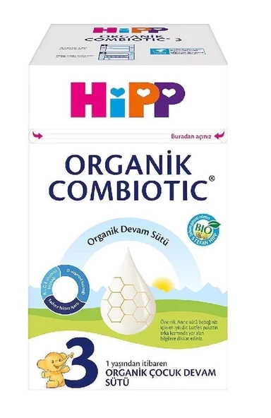 Hipp 3 Organik Combiotik Devam Sütü 600 gr