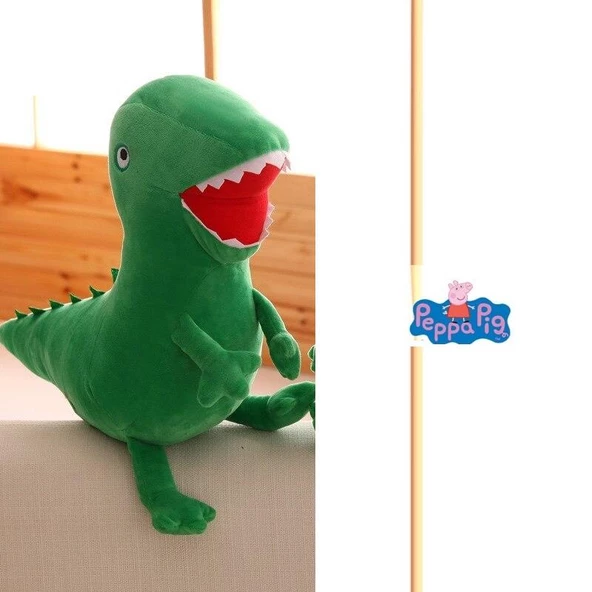 (30 CM PEPPA) PEPPA PİG DİNOZOR PELUŞ-Peppa Pig Karakter Oyuncak - 3