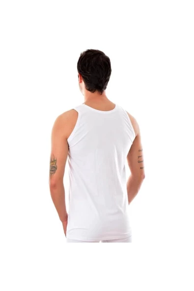 Tutku Erkek Klasik %100 Pamuk'lu Atlet 0101 - 12 Adet  Beyaz 2XL - 3