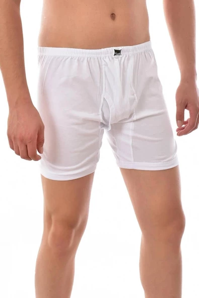 Tutku Erkek %100 Pamuklu Paçalı Külot 0110 - 6 Adet  Beyaz 3XL