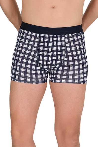 Berrak Erkek Likralı Desenli Boxer 4480 - 6 Adet  XL Karışık Renk - 8