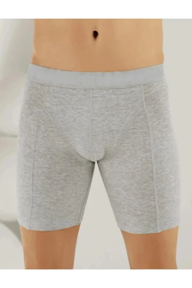 Berrak Erkek Likralı Uzun Boxer 1125 - 6 Adet  Gri 2XL
