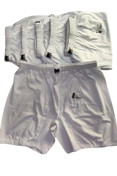 Tutku Erkek %100 Pamuklu Paçalı Külot 0110 - 6 Adet  Beyaz L - Resim 4