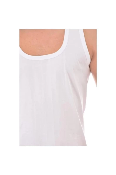 Tutku Erkek Klasik %100 Pamuk'lu Atlet 0101 - 6 Adet  Beyaz 2XL - Resim 2