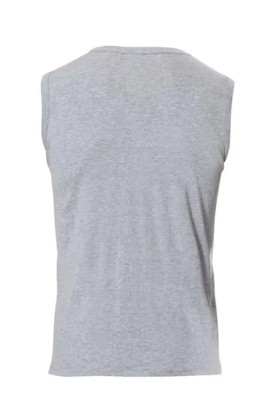 Anıt Erkek Ribana Sıfır Yaka Kolsuz Fanila Atlet 1108 - 3 Adet   M Gri - Resim 4