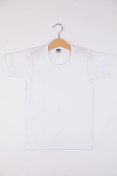 Berrak Erkek Çocuk Bisiklet Yaka Penye Fanila Atlet 1502 - 12 Adet  Beyaz 4 No:6-7 Yaş ürün görseli