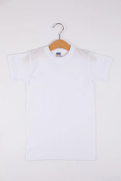 Berrak Erkek Çocuk Sıfır Yaka Penye Fanila Atlet 1503 - 12 Adet  Beyaz 6 No:8-9 Yaş ürün görseli