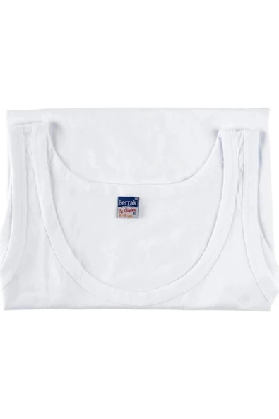 Berrak Erkek Çocuk Ribana Askılı Atlet 1504 - 12 Adet  Beyaz 8 No: 11-12 Yaş - Resim 4