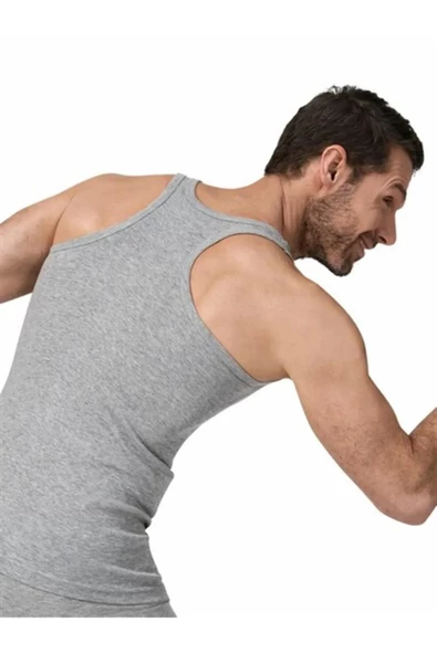 Namaldi Erkek Ribana Rambo Sporcu Atlet 133 - 6 Adet  L Gri