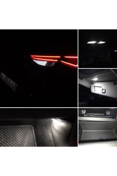Canbus Dipsiz T10 W5w Led Park Lamba Ampül 2 Adet Takım Beyaz - 4