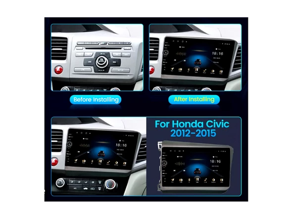 Honda Civic FB7 Multimedya (2012-2015) 4 GB RAM 32 GB Hafıza 8 Çekirdek Navigatör X-Premium Series - Resim 11