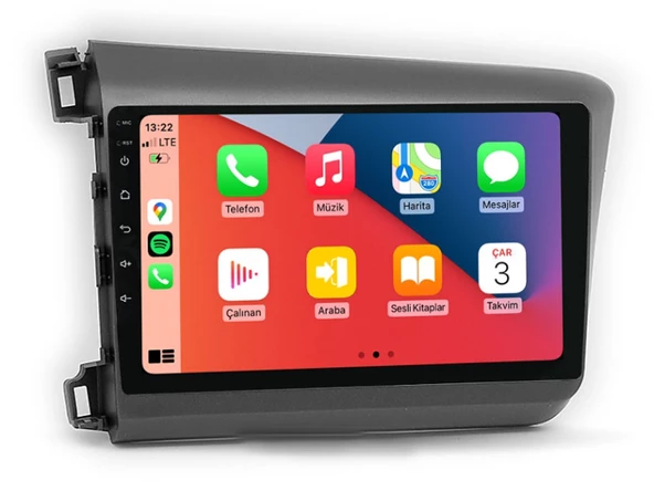 Honda Civic FB7 Multimedya (2012-2015) 6 GB RAM 128 GB Hafıza 8 Çekirdek Navigatör X-Premium Series ürün görseli