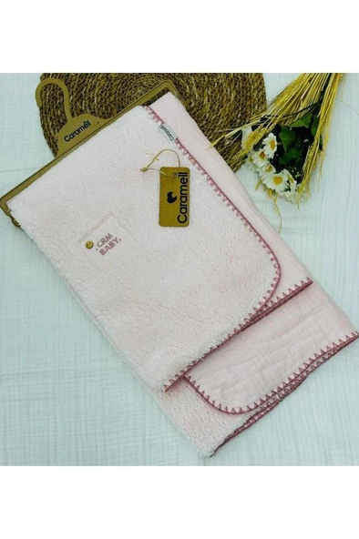 Caramell Müslin Ve Welsoft Bebek Battaniyesi - 3