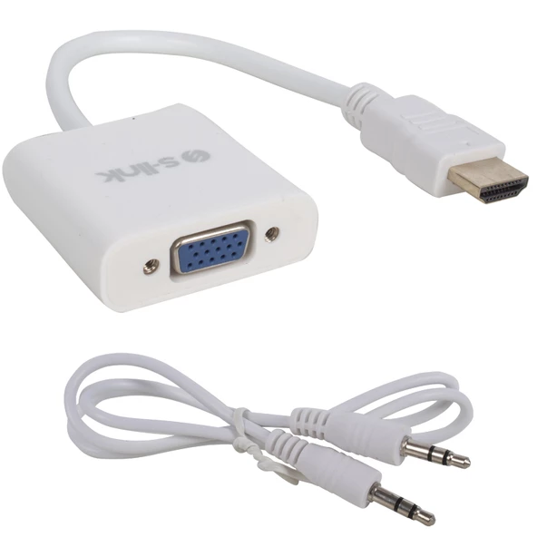 S-LINK SL-HVS12 HDMI TO VGA + AUDIO ÇEVİRİCİ