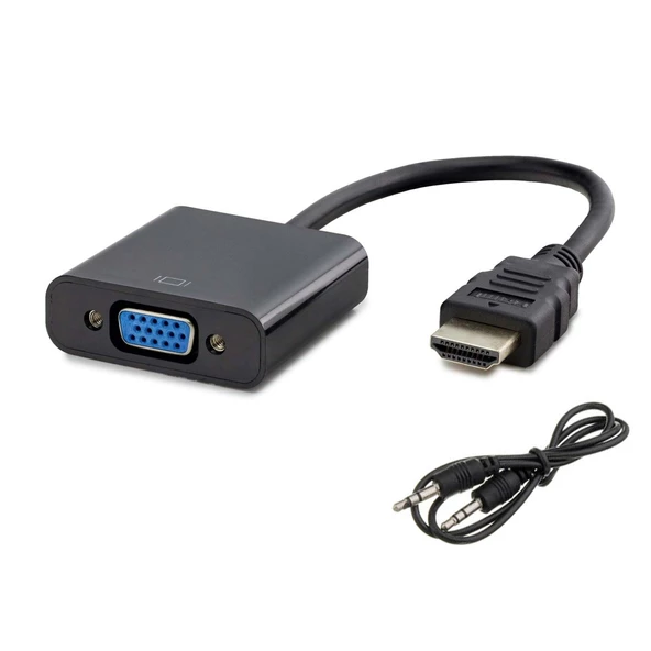 ÇEVİRİCİ HDMI TO VGA + AUDIO HADRON HDX-2019