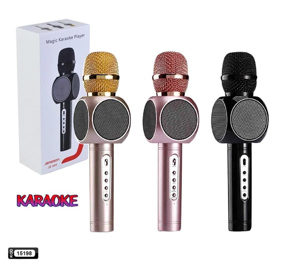 MİKROFON KARAOKE BLUETOOTH ÇİFT HOPARLÖR JAMESON JS-605