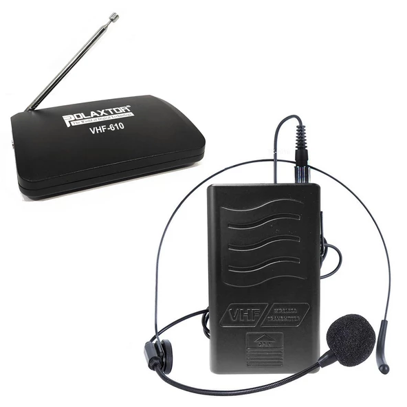 VHF KABLOSUZ MİKROFON 1 YAKA 1 HEADSET PLX-610