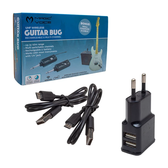 MAGICVOICE MV-19583 UHF GİTAR TİP KABLOSUZ MİKROFON - Resim 2