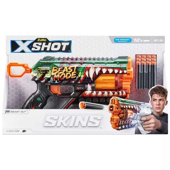 X-Shot Skins Griefer Dart Fırlatıcı 12 Dartlı - 5