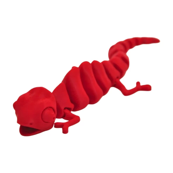 3d Hareketli Bukalemun Figürlü Oyuncak - Kırmızı ürün görseli 1