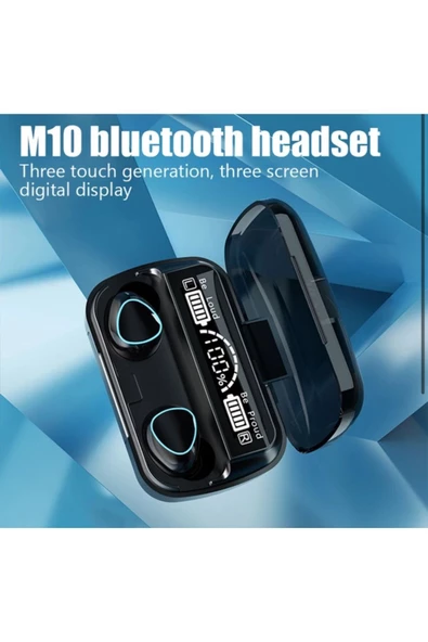 M10 Bluetooth Kulaklık Ipx7 Suya Dayanıklı 9d-1200 Mah Powerbank Aktif Gürültü Önleyici - 2