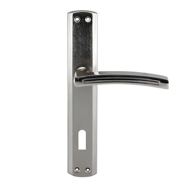 Armoni Oda Kapı Kolu Nikel İnox Aynalı Sağa Sola Uygun Ön Arka Oda Kapısı 1 Takım - Resim 6