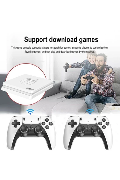 M5 Game Box 2.4G 10K ultra HD 64 GB TV GAME BOX android 12.1 TV 2 Adet Oyun Konsolu uyumlu