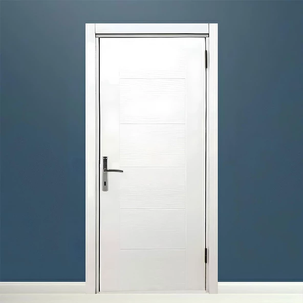 Armoni Oda Kapı Kolu Nikel İnox Aynalı Sağa Sola Uygun Ön Arka Oda Kapısı 1 Takım - Resim 8