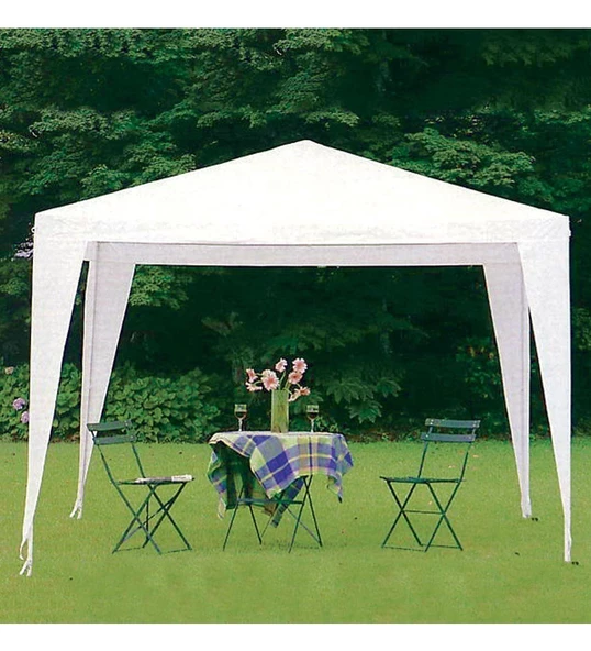 Çardak Bahçe Çardağı Gölgelik Tente 3X3 Metre Gazebo Parti Çadırı Extra Kalın Örtü Pc02