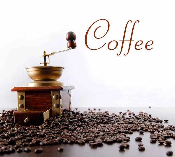 Kahve Makinalı Cafe Duvar Kağıdı Baskı - 5