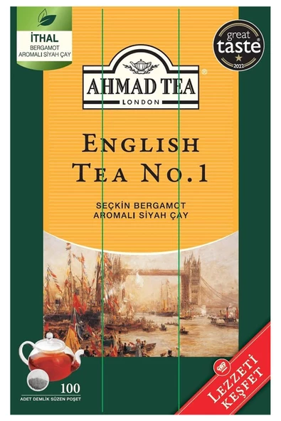 Ahmad Tea English No.1 Demlik Poşet Çay 100 Adet