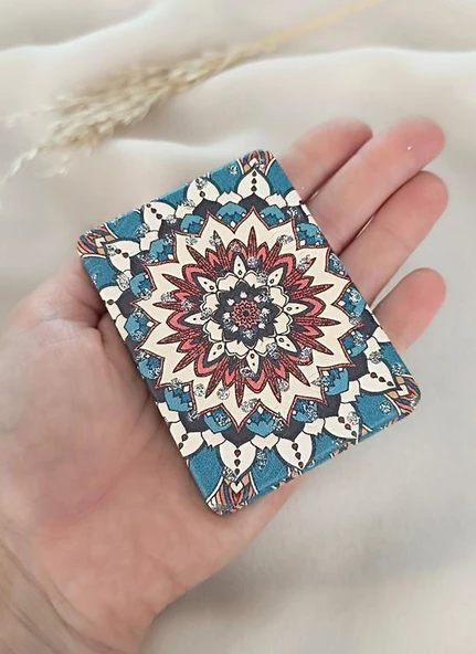 Ayna Makyaj Aynası Model Cep El Aynası Çanta Seyahat Taşınabilir - Resim 2