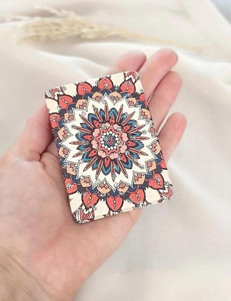 Ayna Makyaj Aynası Model Cep El Aynası Çanta Seyahat Taşınabilir - Resim 2