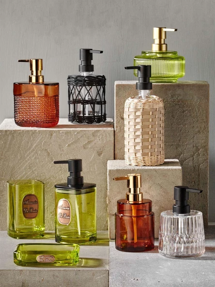 The Mia Rattan Sıvı Sabunluk Siyah 330 ml SBN0074 - 3